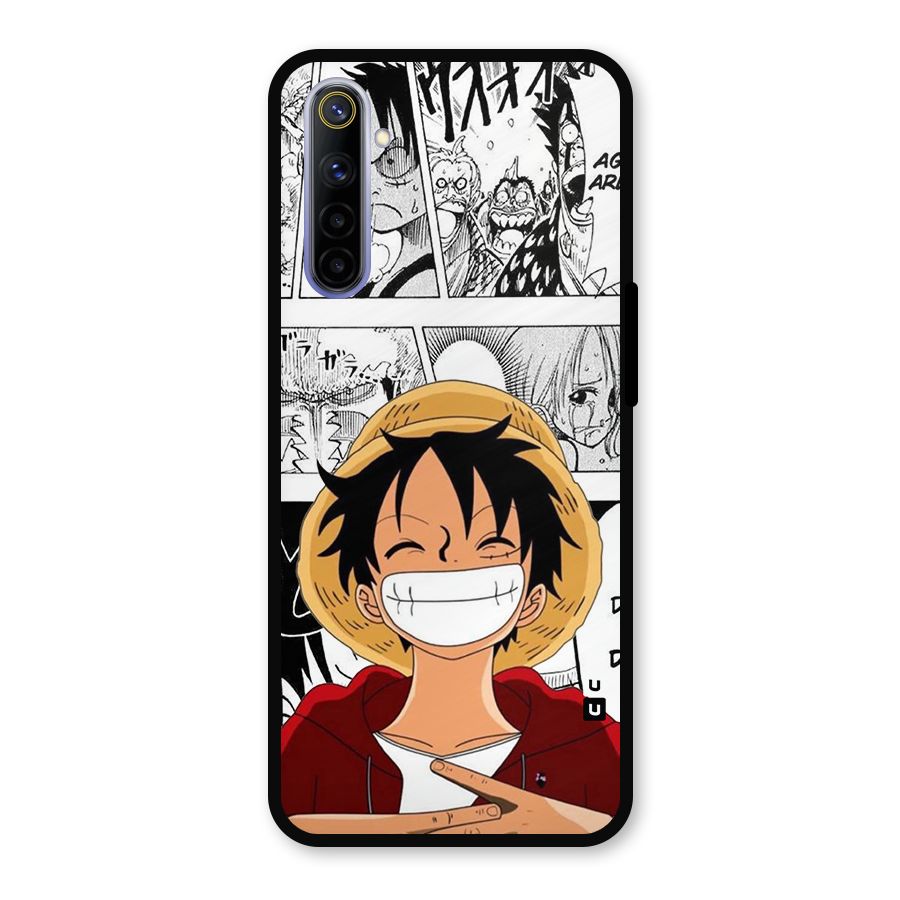 Manga Style Luffy Metal Back Case for Realme 6i