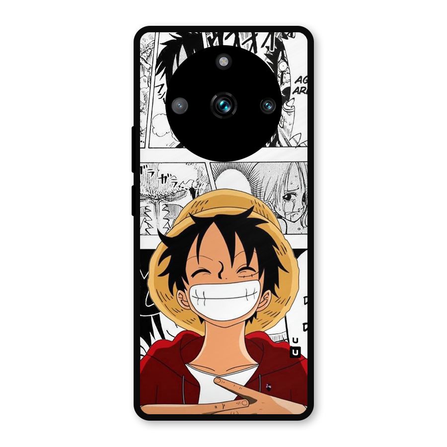 Manga Style Luffy Metal Back Case for Realme Narzo 60 Pro