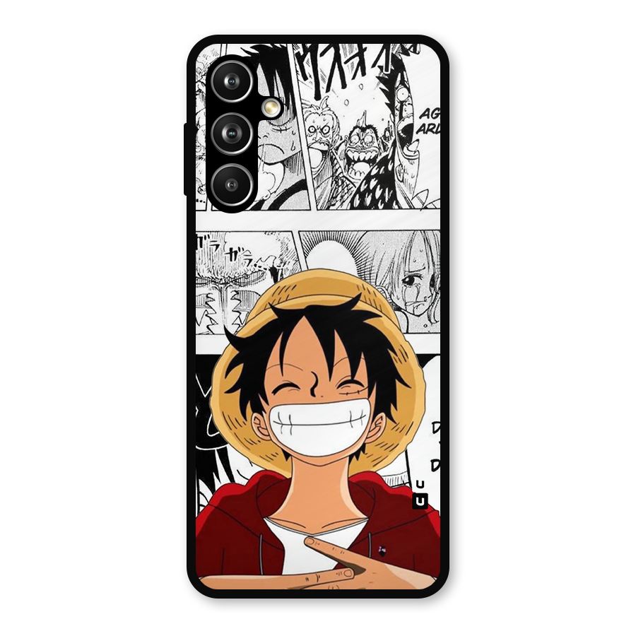 Manga Style Luffy Metal Back Case for Samsung Galaxy M54