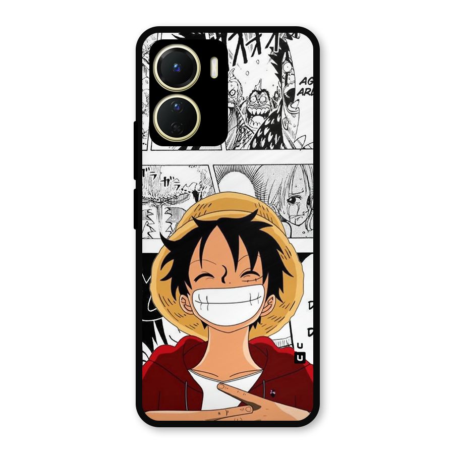 Manga Style Luffy Metal Back Case for Vivo Y56