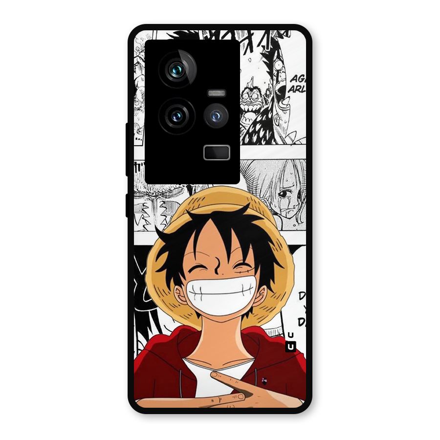 Manga Style Luffy Metal Back Case for iQOO 11 5G