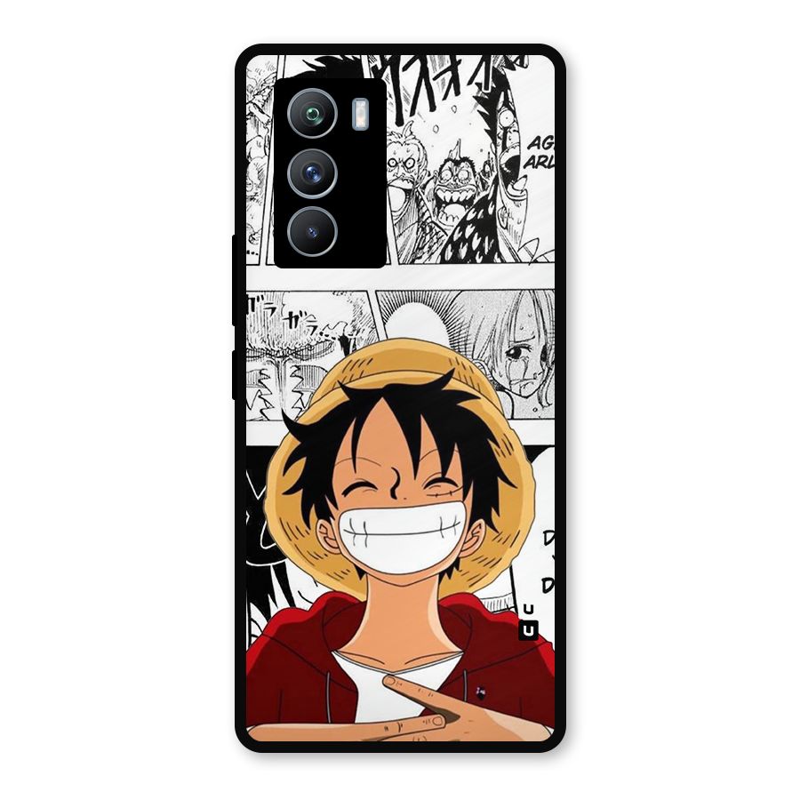 Manga Style Luffy Metal Back Case for iQOO 9 SE