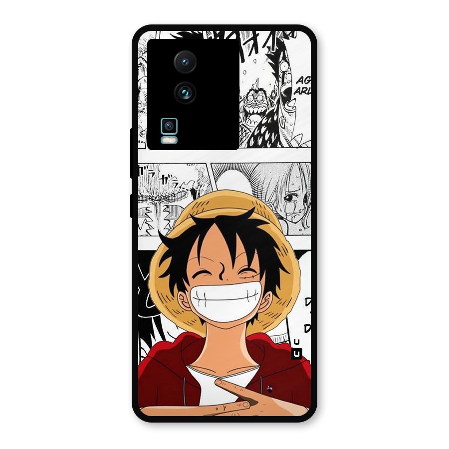 Manga Style Luffy Metal Back Case for iQOO Neo 7