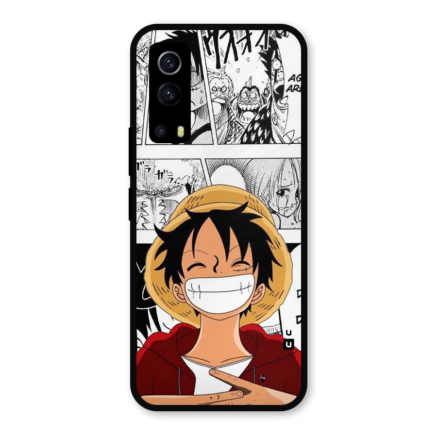 Manga Style Luffy Metal Back Case for iQOO Z3