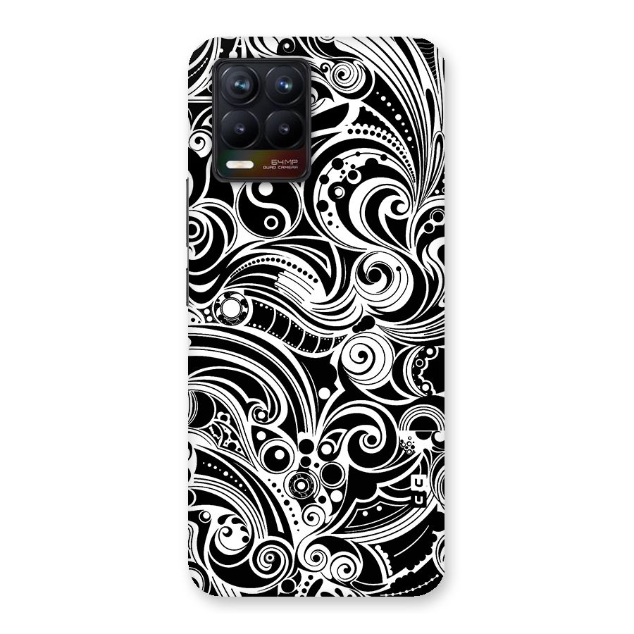 Maori Art Design Abstract Glass Back Case for Realme 8