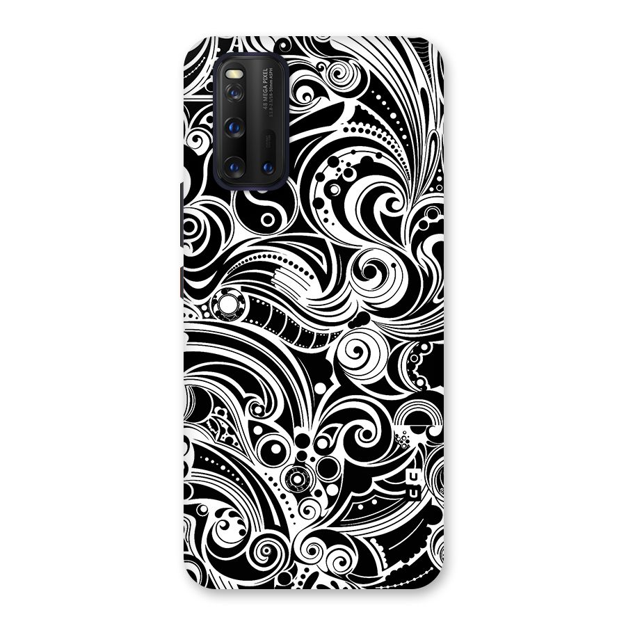 Maori Art Design Abstract Glass Back Case for Vivo iQOO 3