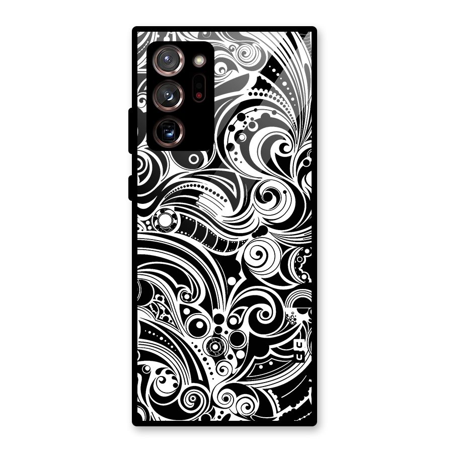 Maori Art Design Abstract Glass Back Case for Galaxy Note 20 Ultra