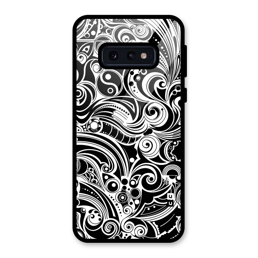 Maori Art Design Abstract Glass Back Case for Galaxy S10e