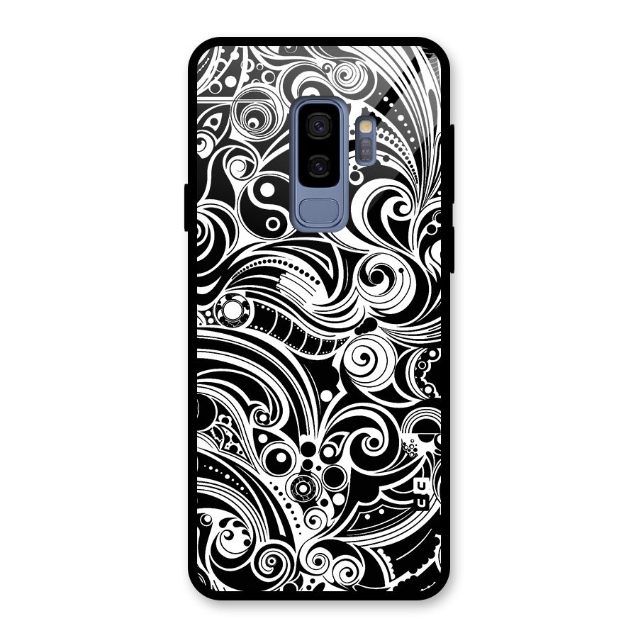 Maori Art Design Abstract Glass Back Case for Galaxy S9 Plus