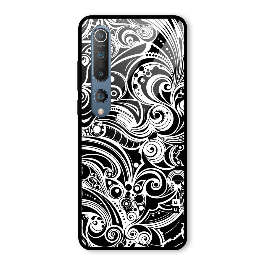 Maori Art Design Abstract Glass Back Case for Mi 10