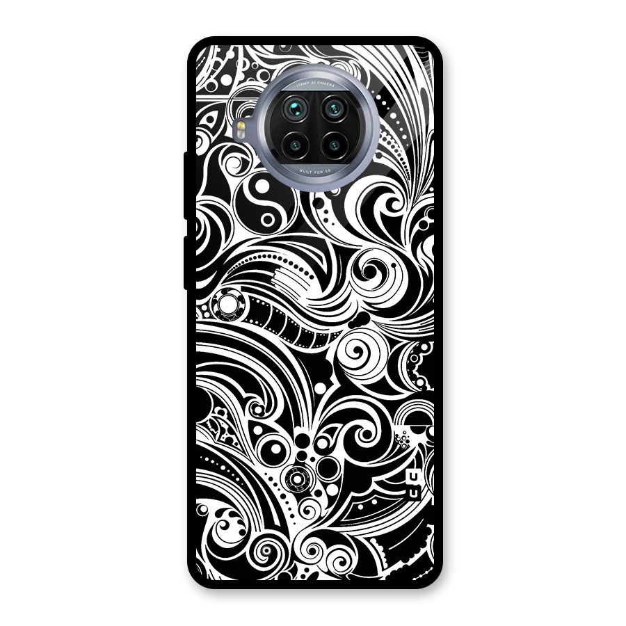 Maori Art Design Abstract Glass Back Case for Mi 10i