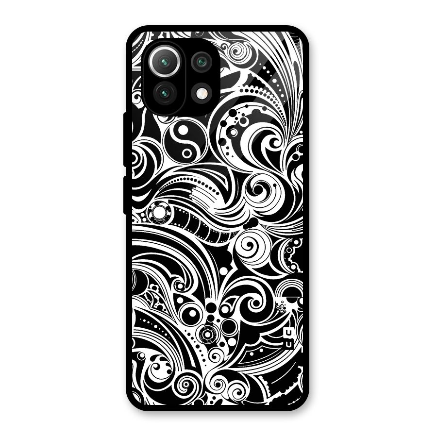 Maori Art Design Abstract Glass Back Case for Mi 11 Lite