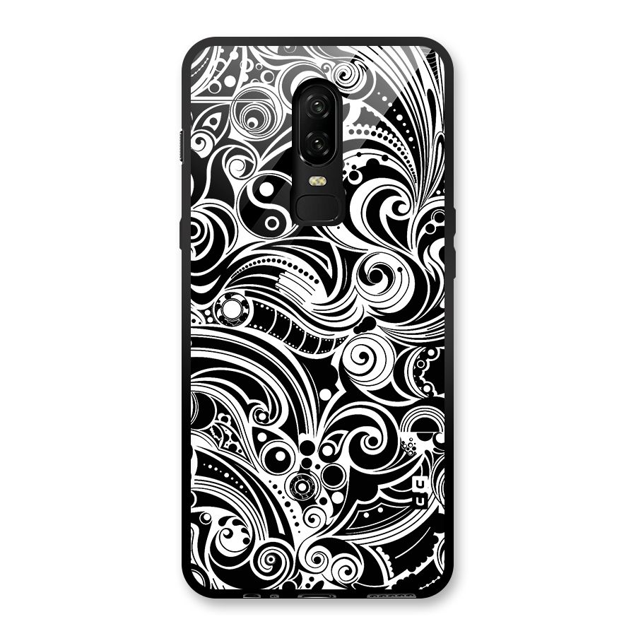 Maori Art Design Abstract Glass Back Case for OnePlus 6