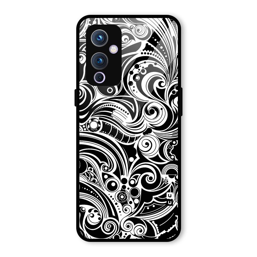 Maori Art Design Abstract Glass Back Case for OnePlus 9