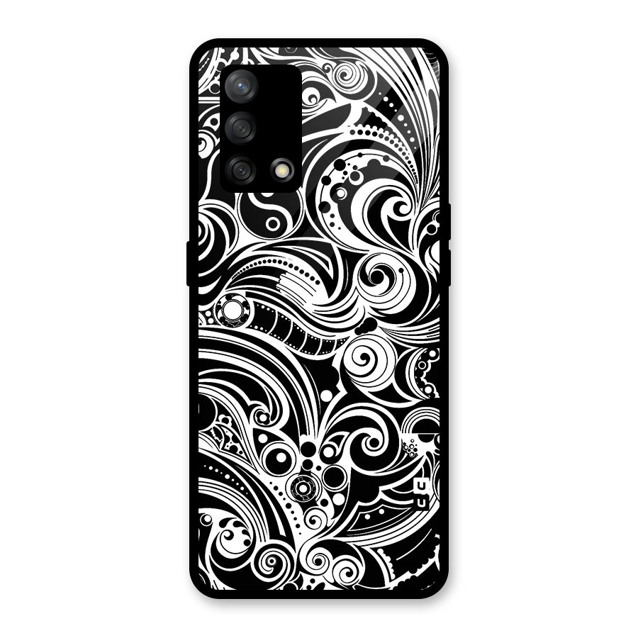 Maori Art Design Abstract Glass Back Case for Oppo F19