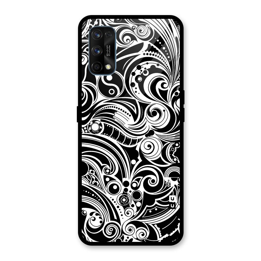 Maori Art Design Abstract Glass Back Case for Realme 7 Pro
