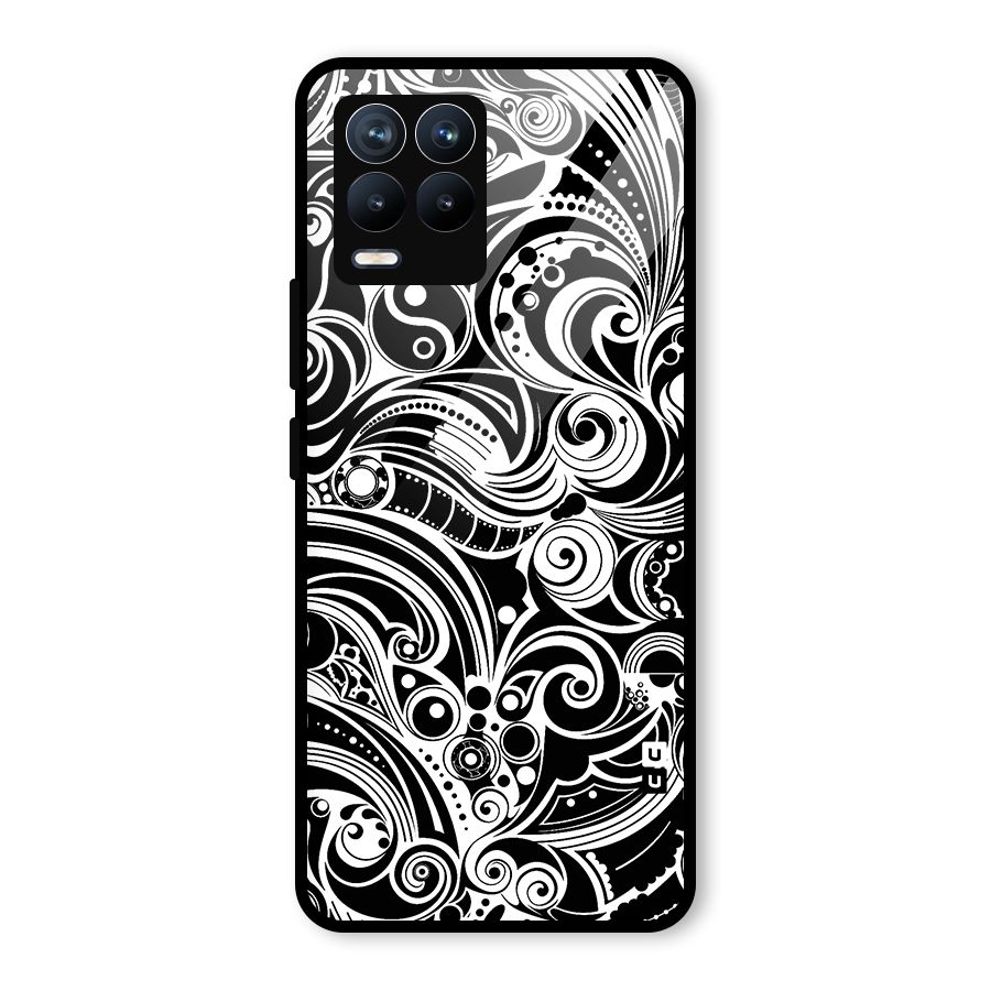 Maori Art Design Abstract Glass Back Case for Realme 8