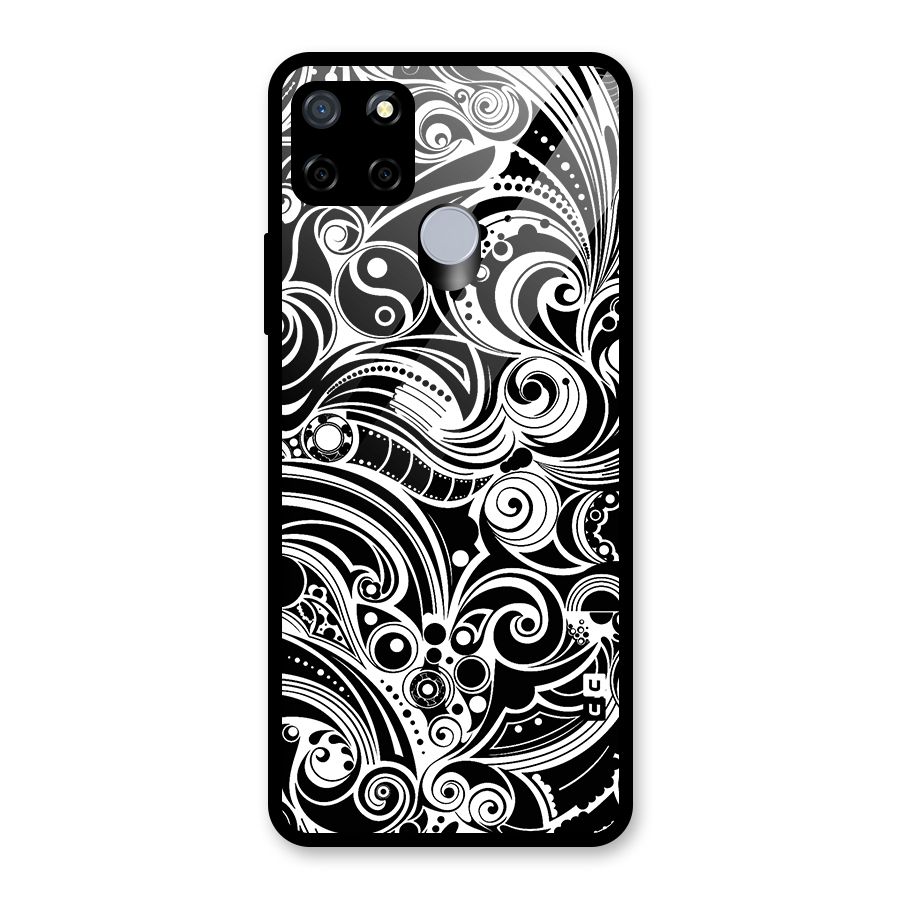 Maori Art Design Abstract Glass Back Case for Realme C12