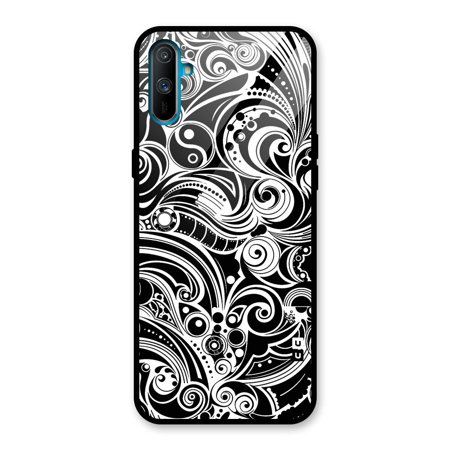 Maori Art Design Abstract Glass Back Case for Realme C3