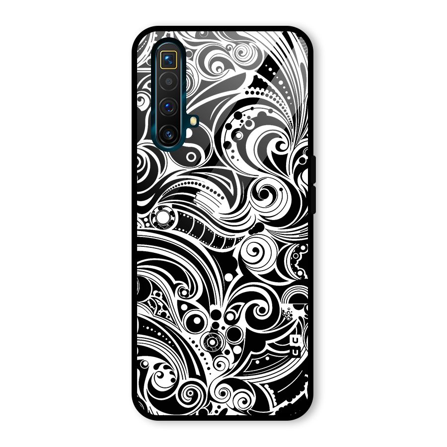 Maori Art Design Abstract Glass Back Case for Realme X3