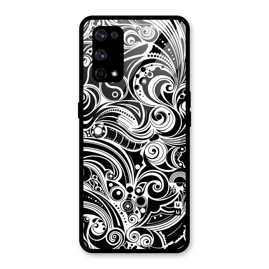Maori Art Design Abstract Glass Back Case for Realme X7 Pro
