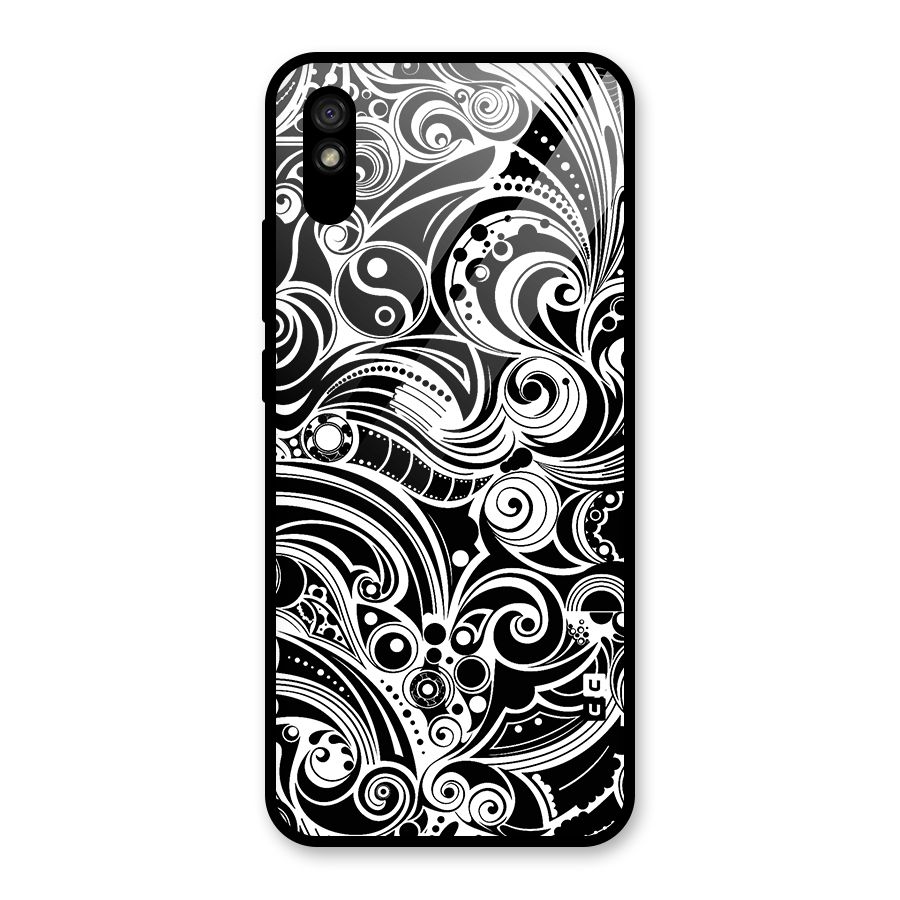Maori Art Design Abstract Glass Back Case for Redmi 9i