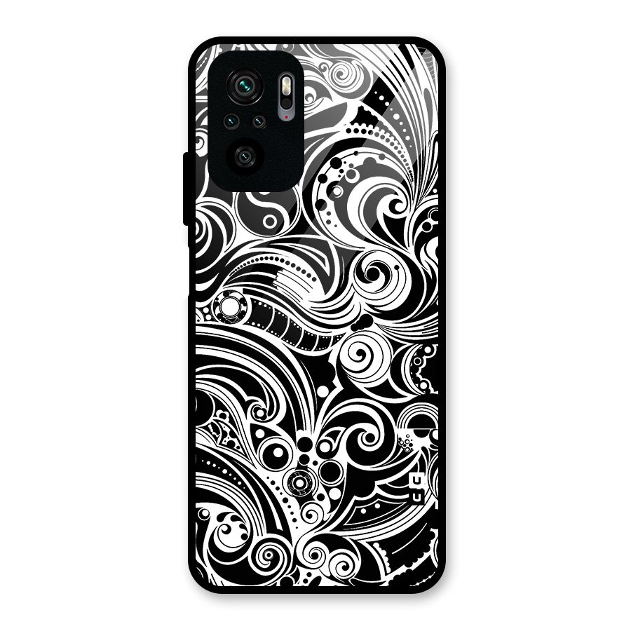 Maori Art Design Abstract Glass Back Case for Redmi Note 10S