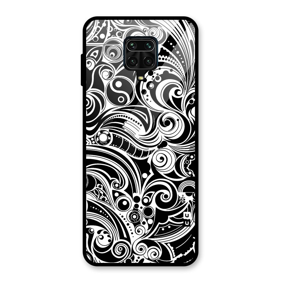 Maori Art Design Abstract Glass Back Case for Redmi Note 10 Lite