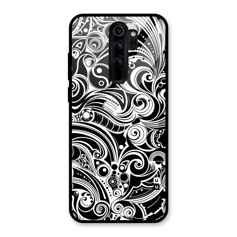 Maori Art Design Abstract Glass Back Case for Redmi Note 8 Pro
