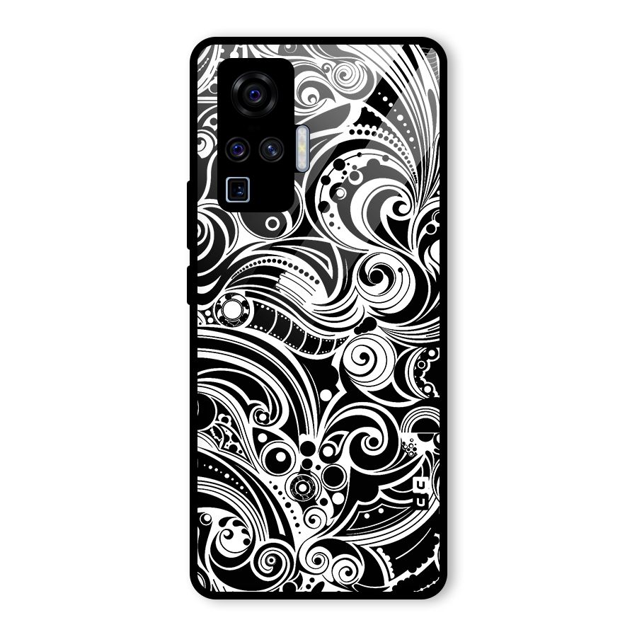 Maori Art Design Abstract Glass Back Case for Vivo X50 Pro