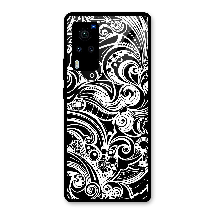 Maori Art Design Abstract Glass Back Case for Vivo X60 Pro