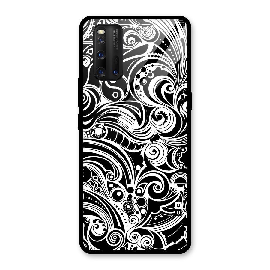 Maori Art Design Abstract Glass Back Case for Vivo iQOO 3