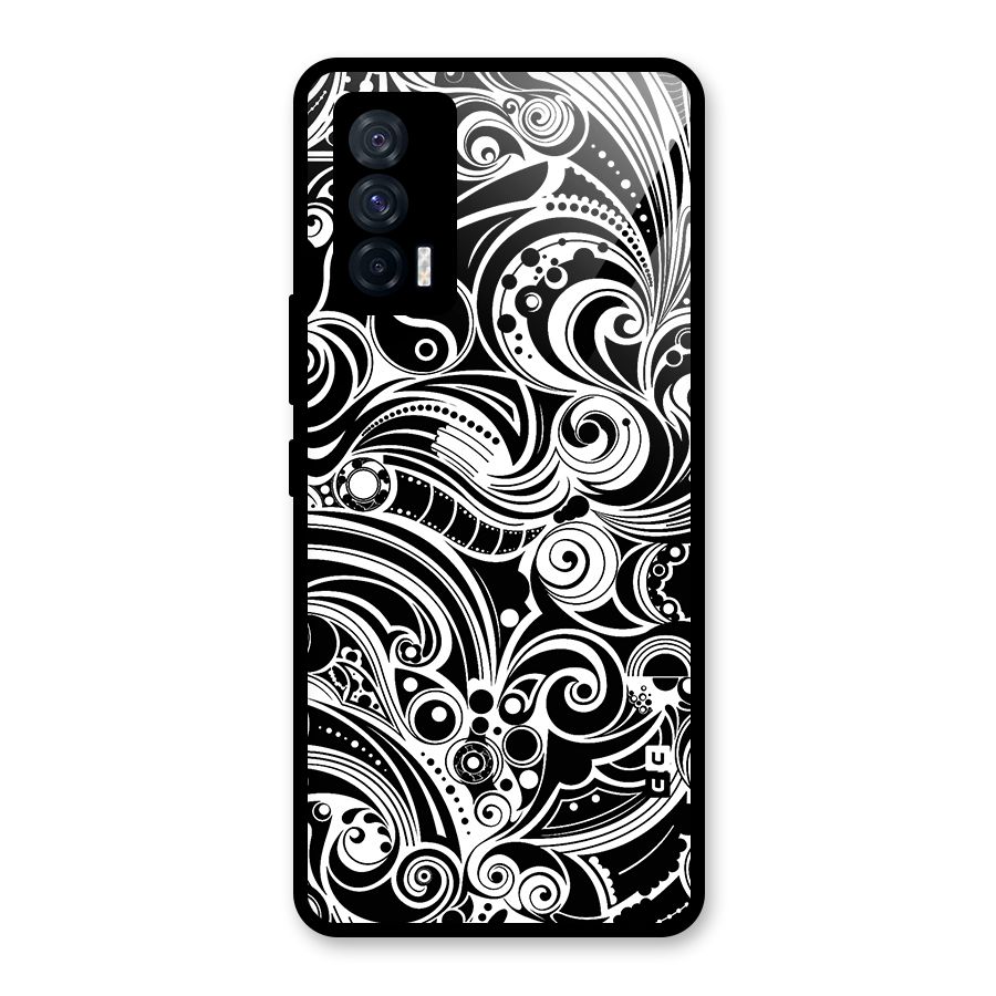 Maori Art Design Abstract Glass Back Case for Vivo iQOO 7 5G