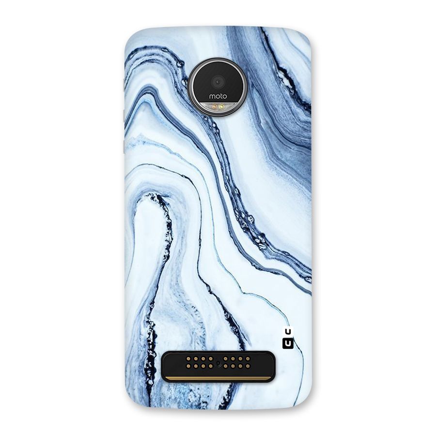 Marble Style (Printed) Back Case for Moto Z Play