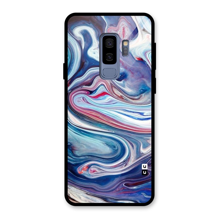 Marble Style Printed Glass Back Case for Galaxy S9 Plus