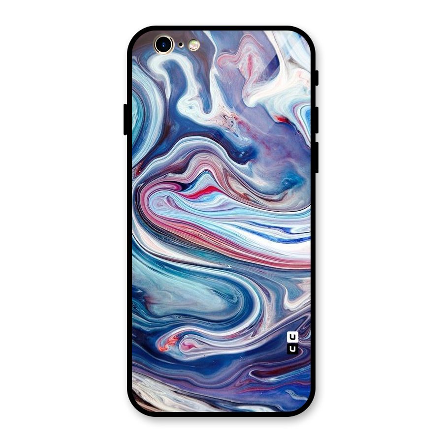 Marble Style Printed Glass Back Case for iPhone 6 6S
