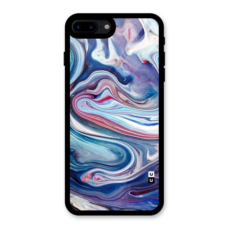Marble Style Printed Glass Back Case for iPhone 7 Plus