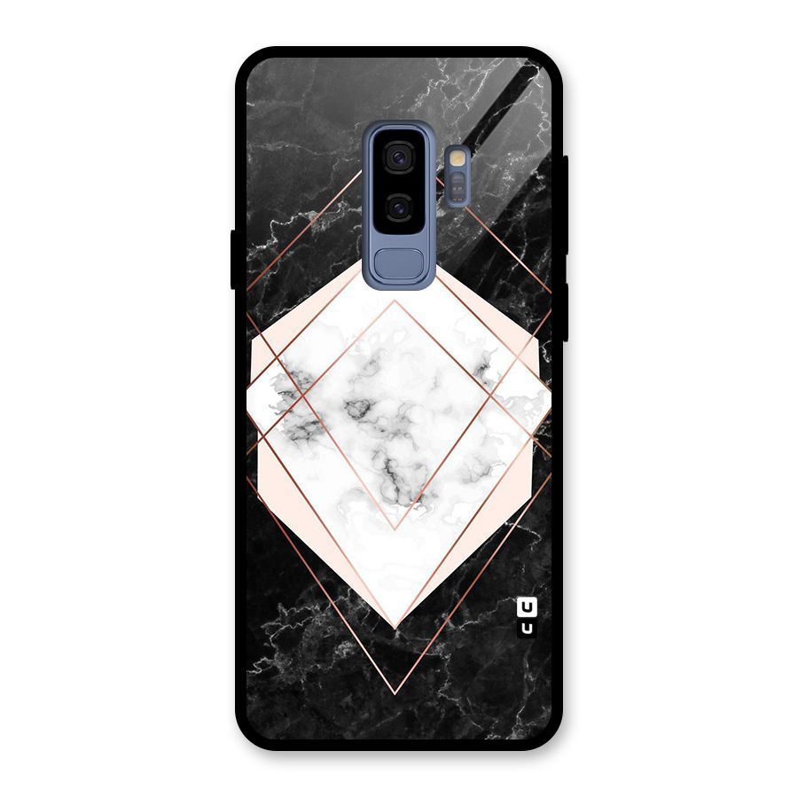 Marble Texture Print Glass Back Case for Galaxy S9 Plus