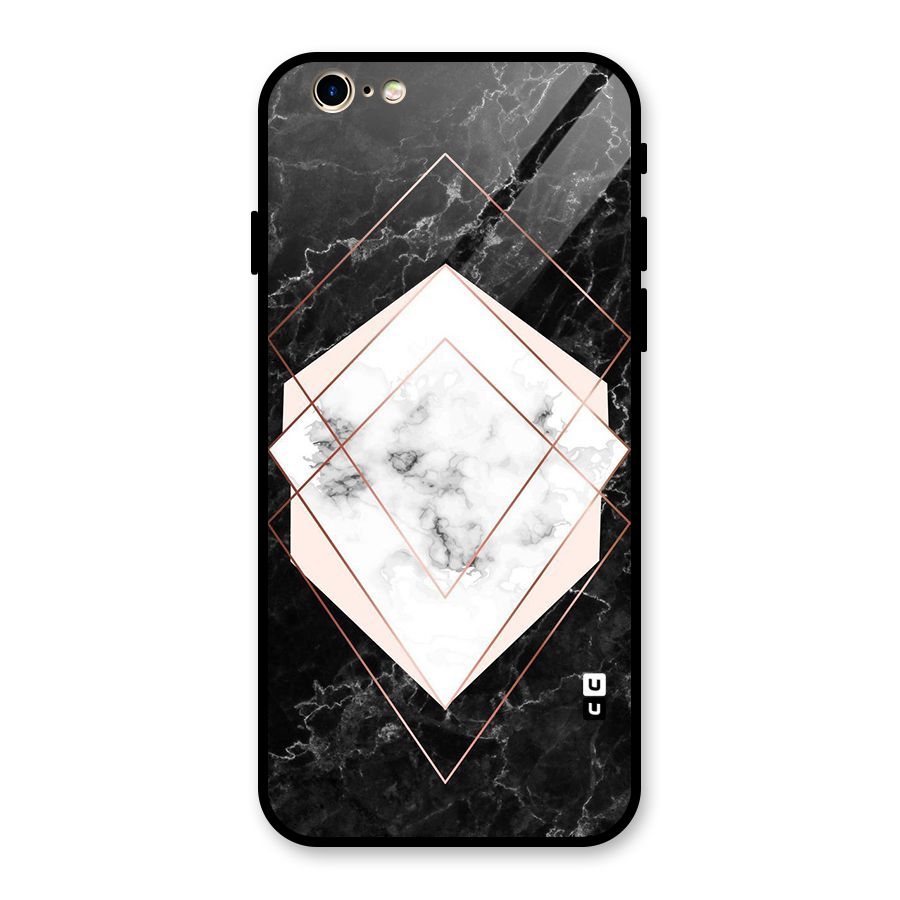 Marble Texture Print Glass Back Case for iPhone 6 6S