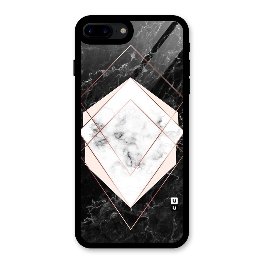 Marble Texture Print Glass Back Case for iPhone 7 Plus