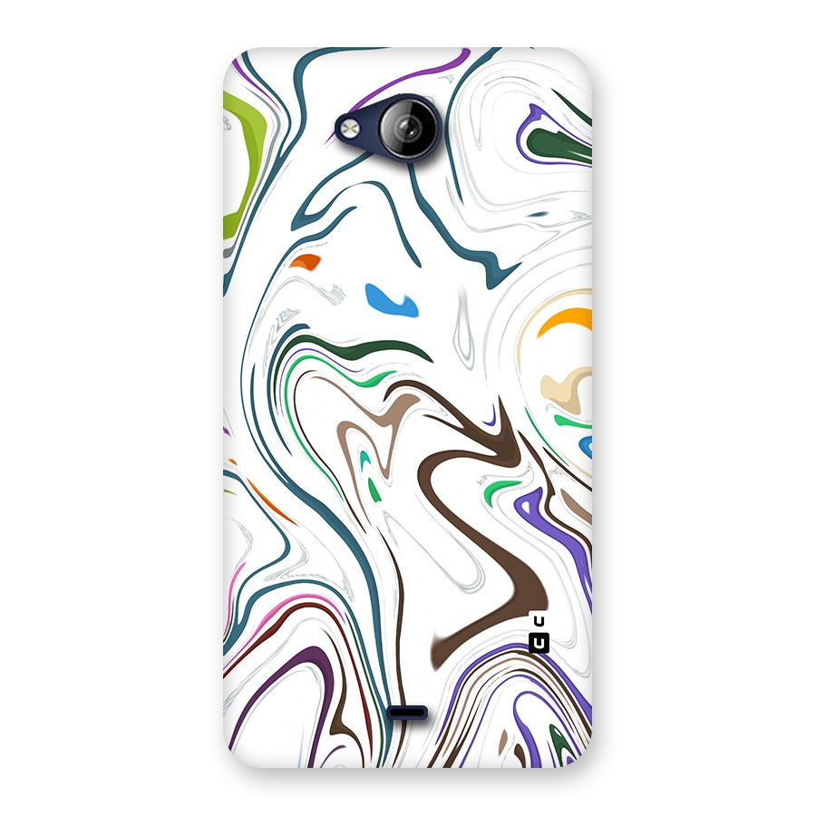 Marbled Printed Art Back Case for Canvas Play Q355