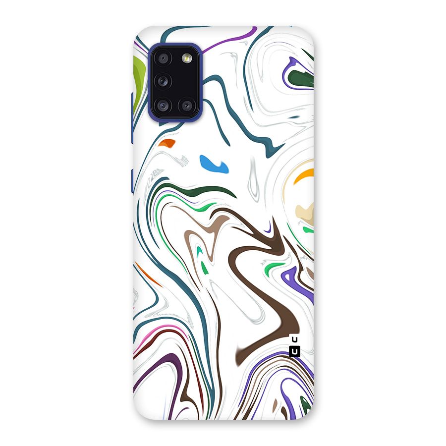 Marbled Printed Art Back Case for Galaxy A31