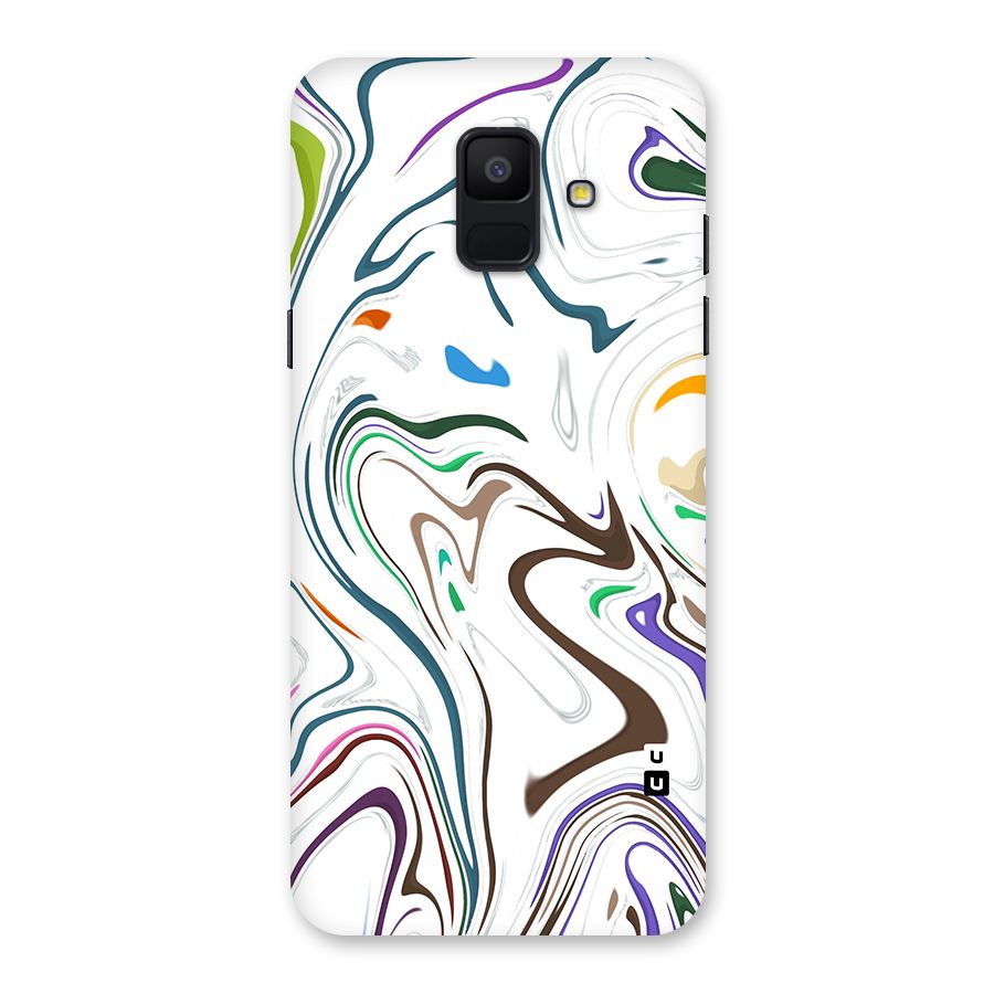 Marbled Printed Art Back Case for Galaxy A6 (2018)