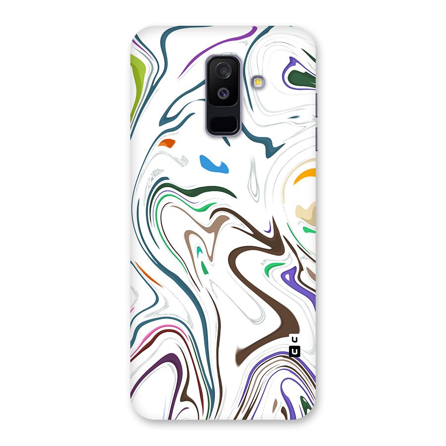 Marbled Printed Art Back Case for Galaxy A6 Plus