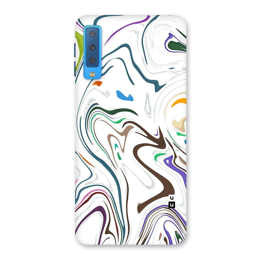 Marbled Printed Art Back Case for Galaxy A7 (2018)
