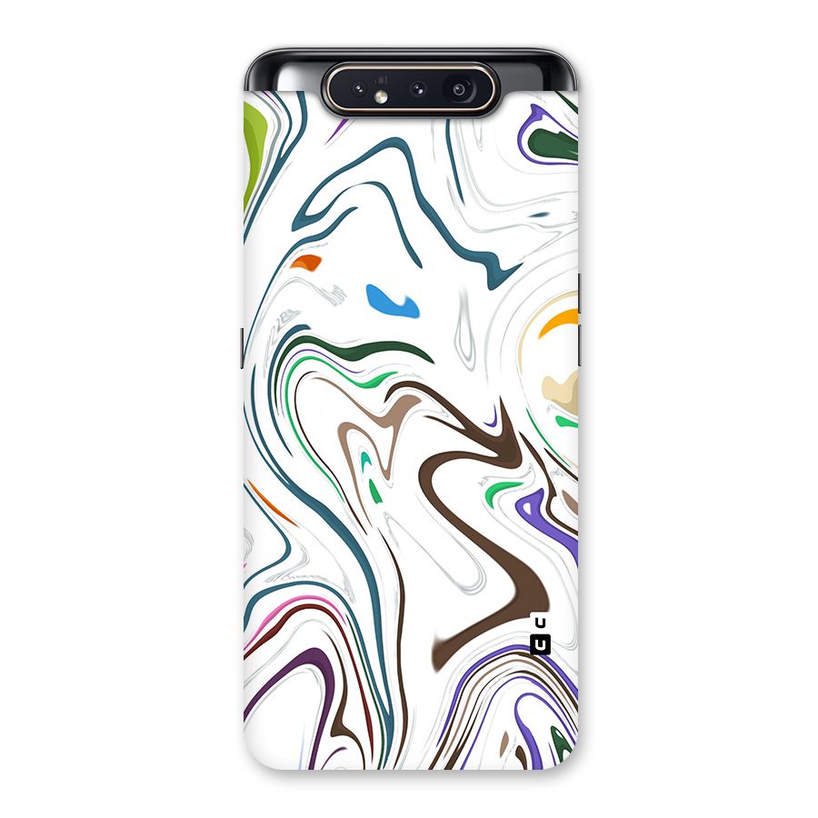Marbled Printed Art Back Case for Galaxy A80