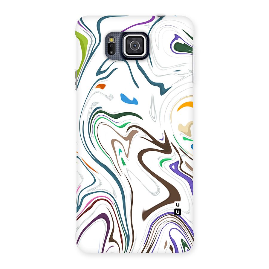 Marbled Printed Art Back Case for Galaxy Alpha
