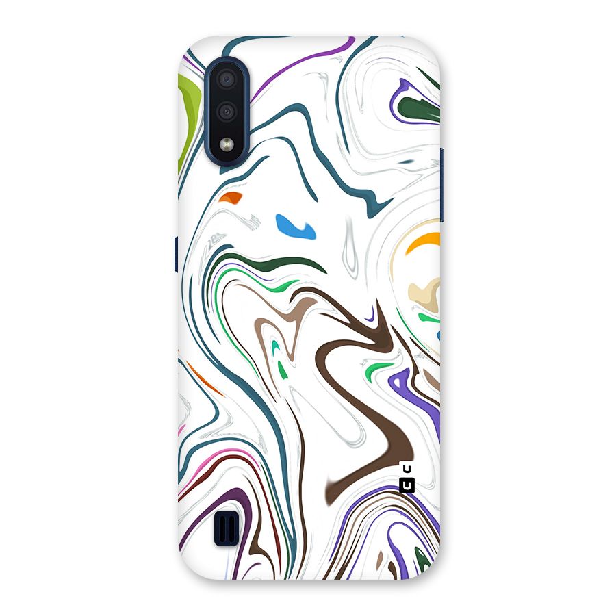 Marbled Printed Art Back Case for Galaxy M01