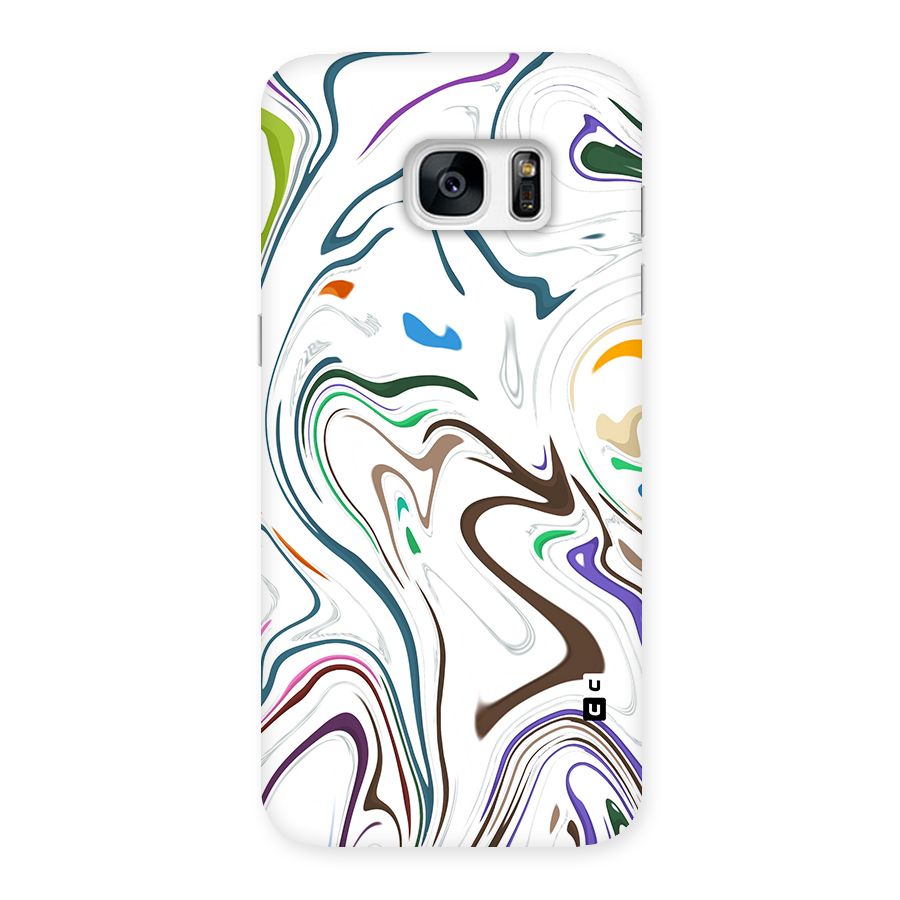 Marbled Printed Art Back Case for Galaxy S7 Edge
