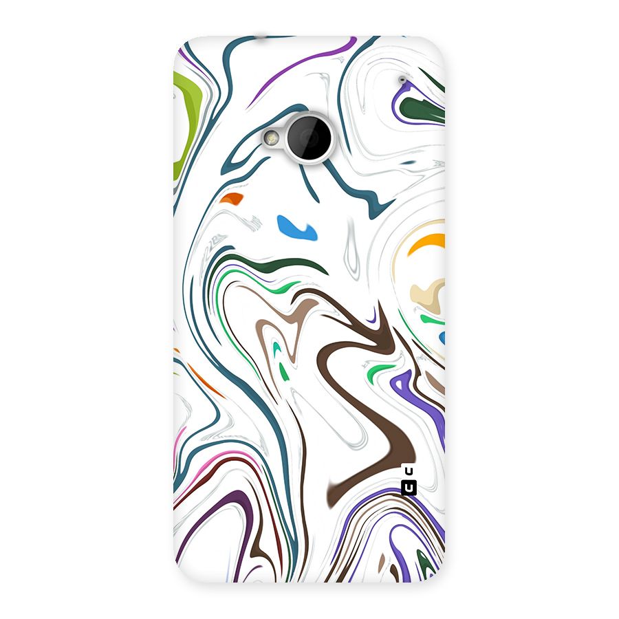 Marbled Printed Art Back Case for HTC One M7